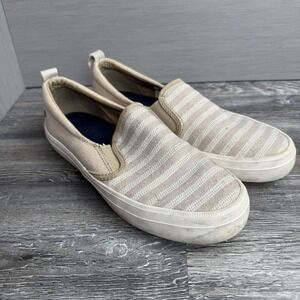 Sperry Women's Size 8 Tan Canvas Boat Shoes STS85927